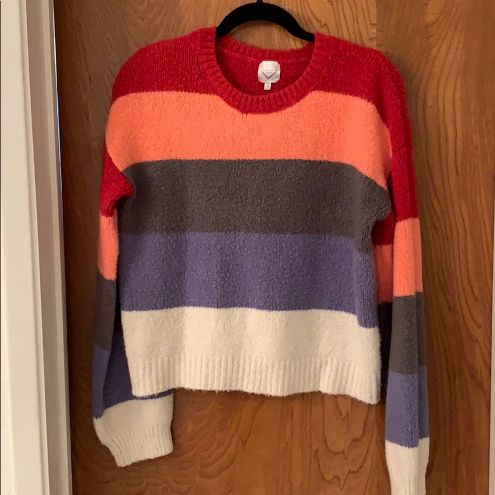 Color block sweater